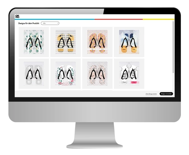 Gestalte jetzt einfach direkt online im ORWO-Designer Flipflops und lasse mit deinem eigenen Design und deinen eigenen Bildern deine Badelatschen bedrucken.