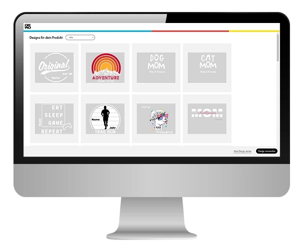 Hoodie bei ORWO direkt online ganz einfach selbst gestalten. Wähle dazu nur die für dich passende Design-Vorlage aus und schon kannst du im Online-Designer loslegen.