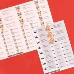 Die Namensaufkleber für den Kindergarten sind spülmaschinenfest.  Zudem kannst du die Sticker praktischerweise direkt als 25er-Set oder als 52er-Set bestellen.