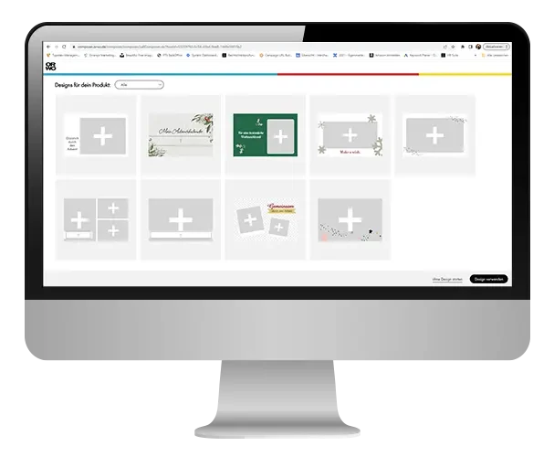 Online Designer nutzen und einen personalisierten Tisch-Adventskalender selbst gestalten.