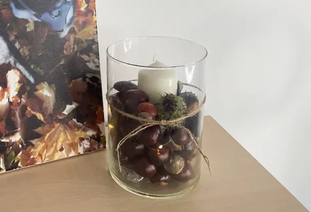 Bei ORWO findest du kreative Kastanien-Bastelideen, zum Beispiel ein Kastanien-Windlicht für deine Herbstdeko.