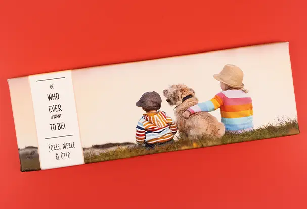 Foto auf Leinwand mit schönen Erinnerungen deiner Liebsten. Wähle Format, Größe und Rahmendicke und lasse dein Lieblingsfoto auf eine Leinwand drucken.