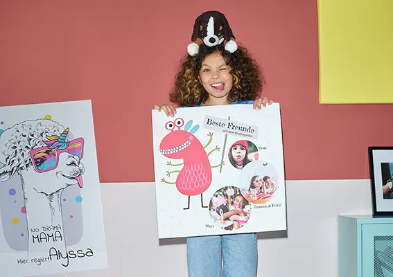 Personalisierte Geschenke mit Foto und individuellem Text für die Kleinsten, hier findest lustige und farbenfrohe Ideen