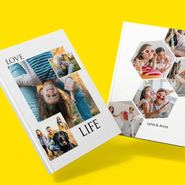 Fotobuch Layout-Ideen mit kreativen Collagen und individuellen Titelseiten für Familien- und Freundschaftserinnerungen