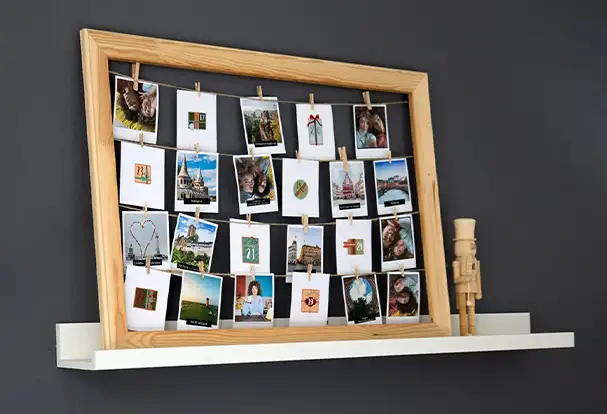 DIY Weihnachtskalender mit Retro Fotos - easy peasy umgesetzt
