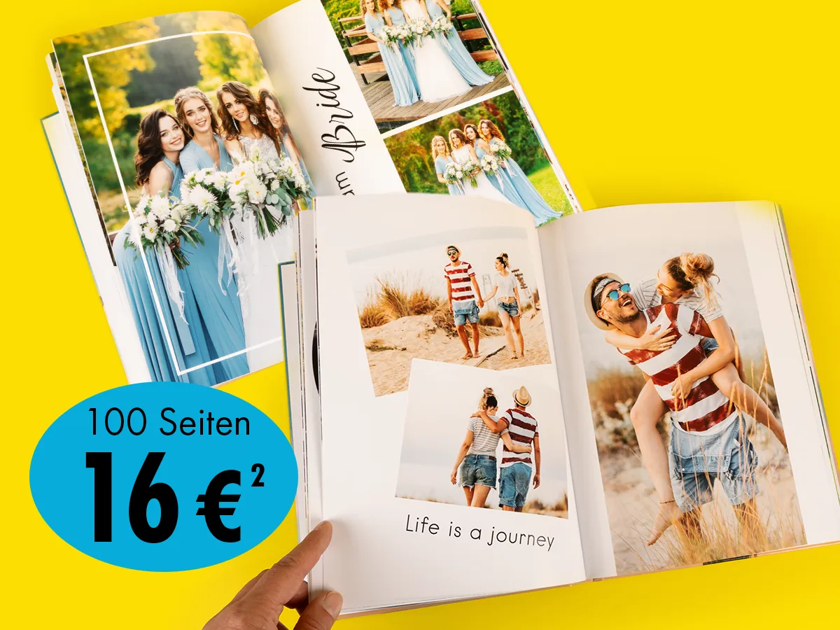 ORWO Fotobuch-Festpreis: A4-Hardcover Fotoalbum individuell gestalten für bleibende Erinnerungen.