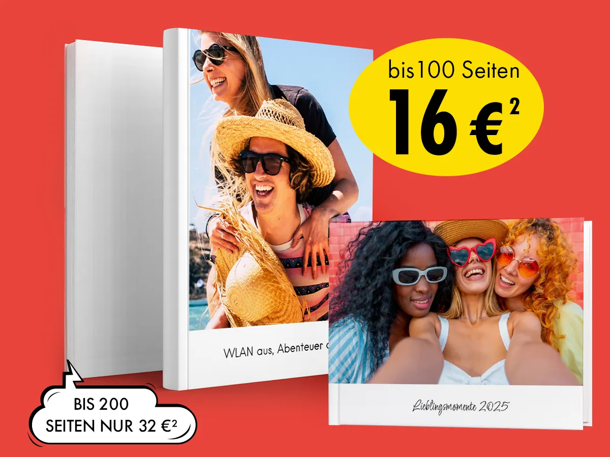 ORWO Fotobuch-Festpreis: A4-Hardcover Fotoalbum individuell gestalten für bleibende Erinnerungen.