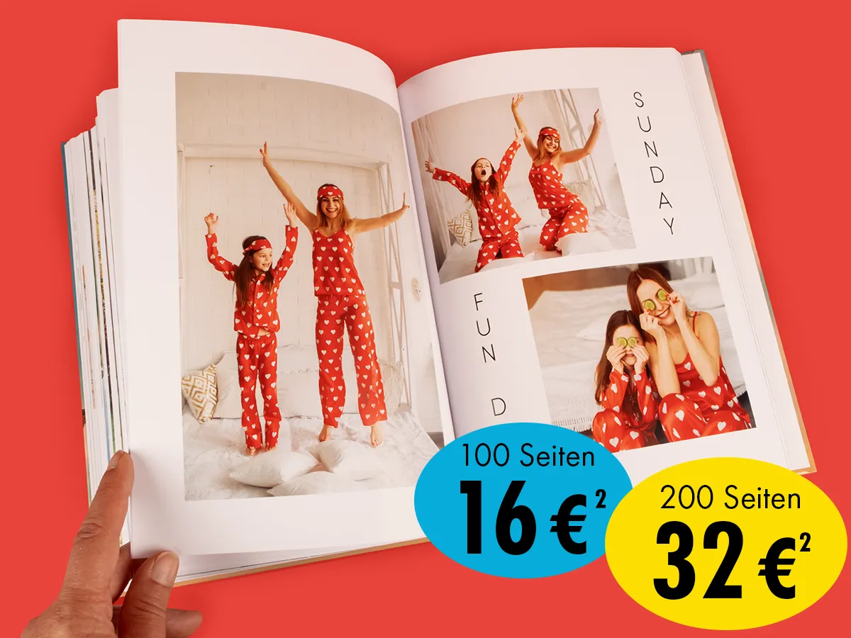 ORWO Fotobuch-Festpreis: A4-Hardcover Fotoalbum individuell gestalten für bleibende Erinnerungen.