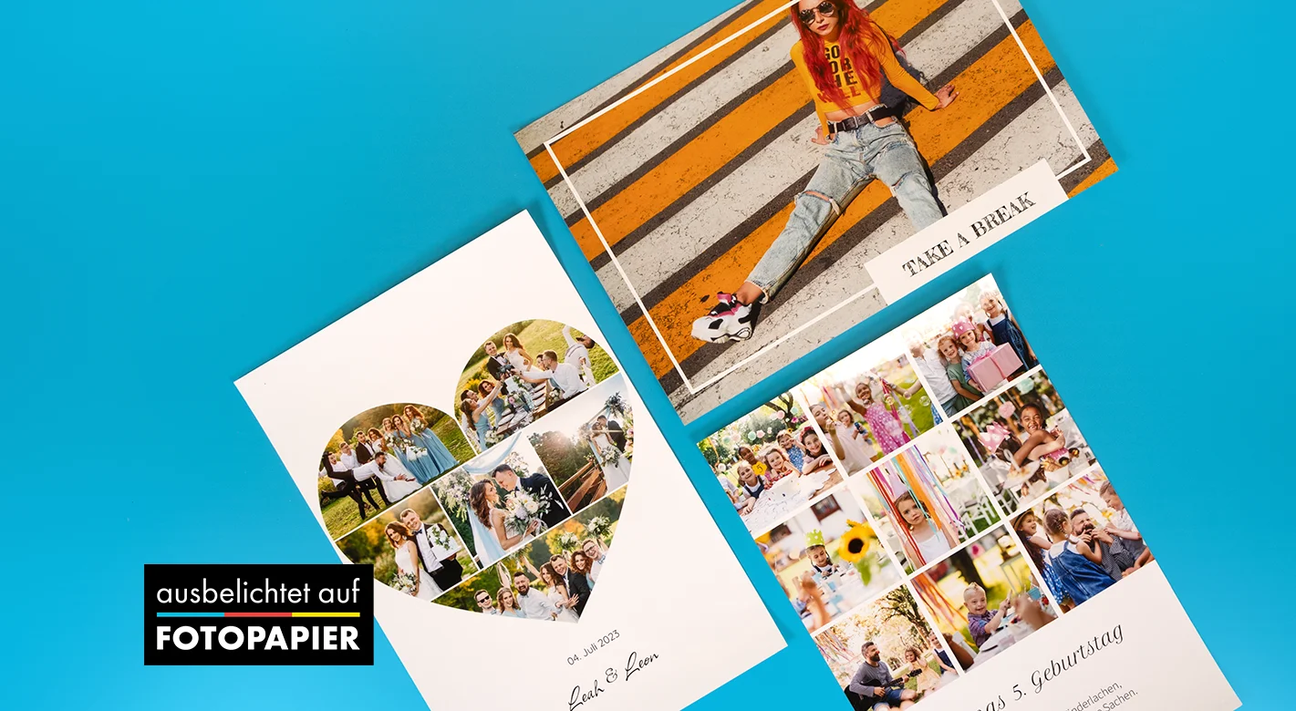 Das Highlight für deine Motive: Poster vom eigenem Foto als Collage oder Designposter auf Fuji-Fotopapier ausbelichtet.