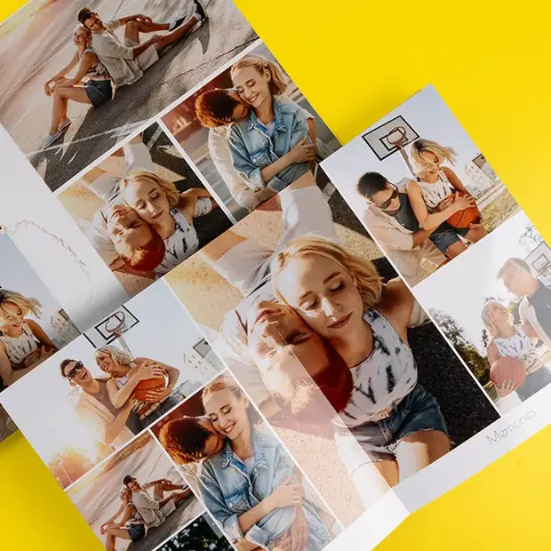 Fotobuch Layout-Ideen mit großflächigen Bildern und harmonischen Collagen für persönliche Erinnerungen