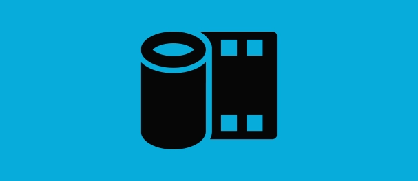 Analogservice - ORWO Service FAQ Das Icon des Analogservices zeigt einen Filmstreifen in seiner Filmrolle, als Hinweis auf die analoge Fotografie und die entsprechenden Serviceleistungen von ORWO.