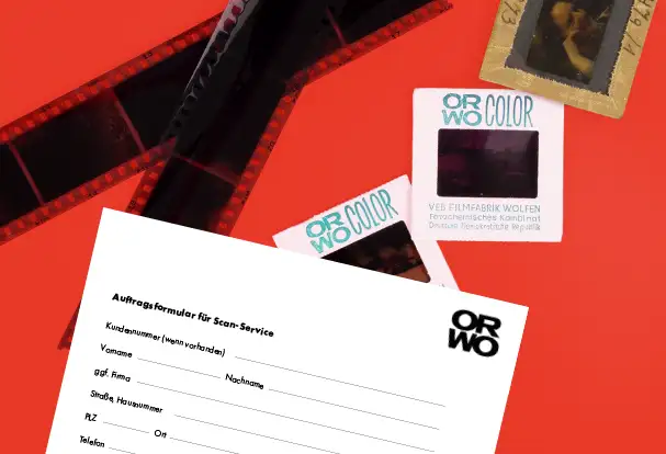 ORWO behandelt deine analogen Schätze mit größter Sorgfalt Negativstreifen und Dias: mit dem Auftragsformular zur erneuten Belichtung oder zur Speicherung auf CD einsenden.