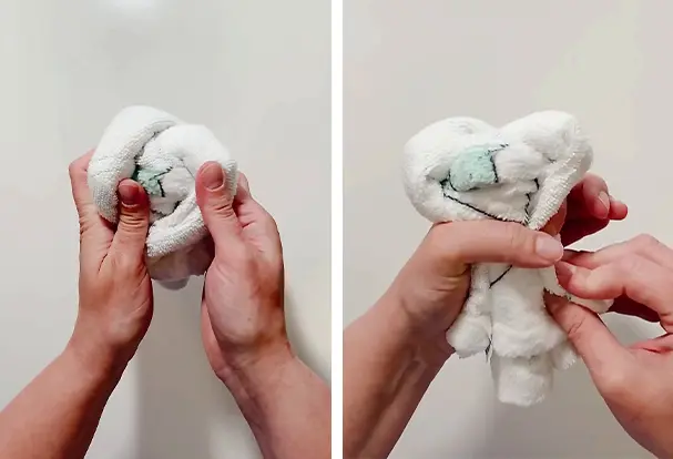 Handtuch Geschenk, leicht zu bedienen, erstklassig, schnell Schoene Handtuch Figuren sind 100% immer nuetzlich fuer alle im Haushalt. Dies ist das richtige Geschenk, das durch sein stilvolles Design immer interessant ist.