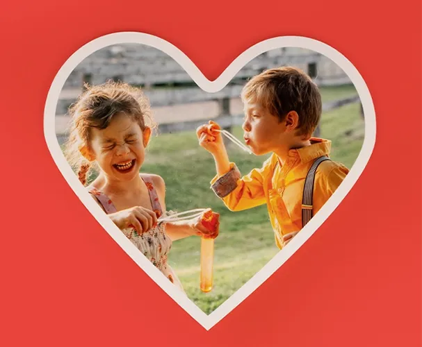 Gestalte deine Wall of Love: Fotokachel in Herzform mit Foto für eine persönliche Wand-Deko 