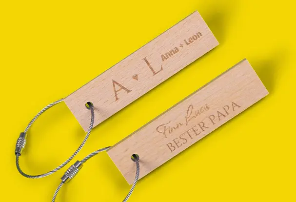 Produktneuheiten - der Schlüsselanhänger mit Gravur Trend 2025: Schlüsselanhänger mit individueller Gravur. Perfektes neues Produkt für jeden Schlüsselbund!