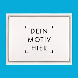 Schattenfugenrahmen in Weiß – zeitloser Rahmenstil, ideal für helle und minimalistische Motive.