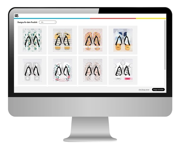 Badelatschen personalisieren, selbst online gestalten, Unikat Gestalte jetzt einfach direkt online im ORWO-Designer Flipflops und lasse mit deinem eigenen Design und deinen eigenen Bildern deine Badelatschen bedrucken.