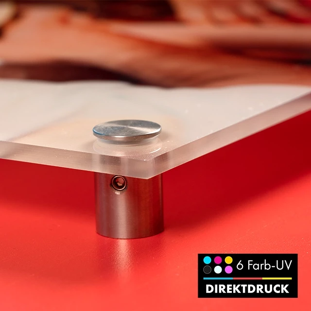 Acrylglasfoto, 6-Farb-UV-Direktdruck, 4 mm starkes Acrylglas Das besondere an Acrylglasbildern ist die Widerstandsfähigkeit. Deine Fotos sind bruchsicher und werden vor UV-Strahlung geschützt. So bleiben die Farben lange erhalten.