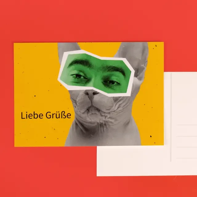 Postkarte gestalten, kreative Designvorlagen, hochwertig Foto-Postkarte bei ORWO gestalten und bestellen. Bestelle auf kreative und lustige Art, liebe Grüße aus dem Urlaub oder von wo auch immer du mal hallo sagen möchtest.
