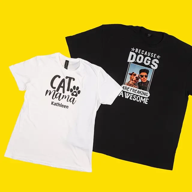 T-Shirt selbst bedrucken, verschiedene Farben und Designs Hochwertiges T-Shirt gestalten. Die Shirts sind in zwei unterschiedlichen Passformen und in zahlreichen Farben und Größen erhältlich. Jetzt bestellen.
