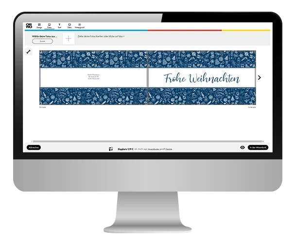 Deine Klappkarten kannst du bei ORWO direkt online gestalten. Der ORWO Online-Designer bietet dir dafür alle nötigen Tools und zusätzlich hochwertige Design-Vorlagen.