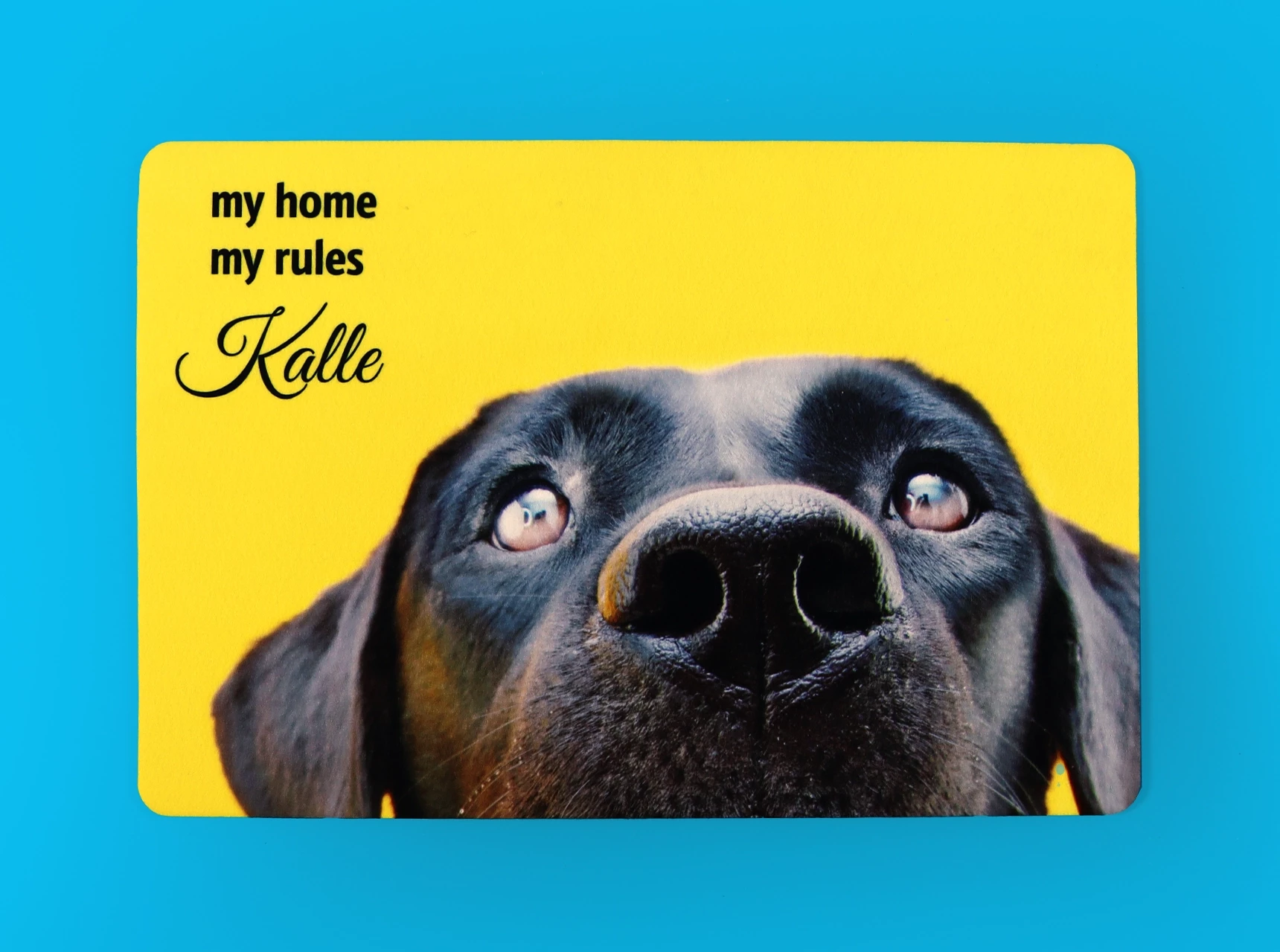 Personalisierte Fußmatten sind eine tolle Möglichkeit, deine Gäste mit witzigen, niedlichen oder vertrauten Motiven zu begrüßen und schon an der Tür das Eis zu brechen.