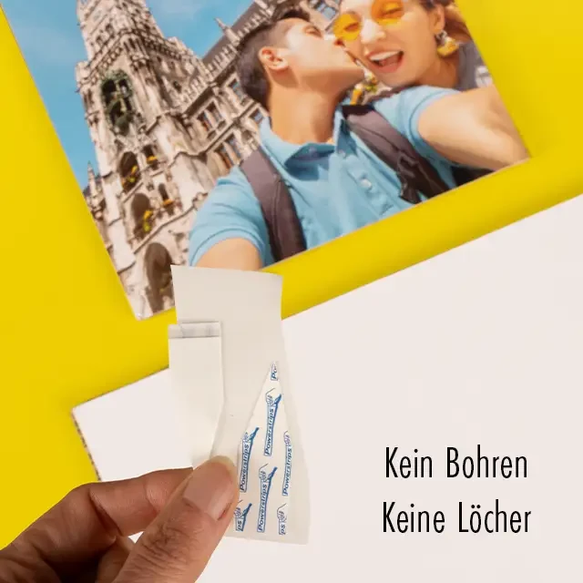 Foto auf Pappe, mieterfreundliche Montage ohne Bohren Die Poster auf Karton sind nicht nur stylisch, sondern auch praktisch. Die hohe Stabilität bei geringem Gewicht ermöglicht eine bohrfreie Montage an der Wand.