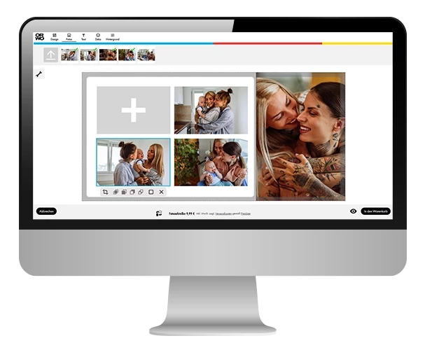 Fotoaufsteller, 2-teilig, online gestalten bei ORWO Fotoaufsteller kannst du bei ORWO direkt online gestalten. Designe deinen Fotoaufsteller beispielsweise als Collage mit mehreren Fotos. Probiere dich einfach aus.