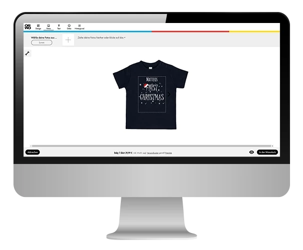 Babyshirt mit Namen, online im ORWO-Designer gestalten Babyshirt mit Namen kannst du ganz einfach bei ORWO gestalten. Das geht online über den praktischen ORWO-Designer, der dir zahlreiche Vorlagen und Tools bietet.