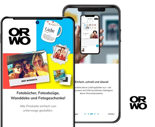 Blechdose, per App designen und bei ORWO bestellen Wenn du deine Keksdose personalisieren möchtest, kannst du das auf verschiedene Wege tun. Nutze die ORWO Foto-App und lade sie dir auf dein Handy herunter.