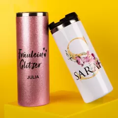 Thermobecher bedrucken, für heiße und kalte Getränke Jetzt Thermobecher bedrucken lassen und im Büro richtig angeben. Wer hat schon einen derart schönen Thermobecher, der auch noch so viel Persönlichkeit ausstrahlt.
