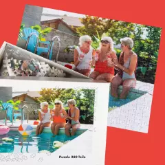Foto-Puzzle selber gestalten. Dein Puzzle wird in einer personalisierten Schachtel verpackt. Dein Motiv ist also direkt auf dem Karton zu sehen.