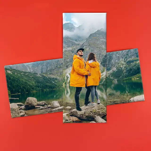 Fotoleinwand bestellen, Panorama, verschiedene Größen Die personalisierte Leinwand im Panoramaformat ist perfekt für Gruppenfotos, dramatische Landschaften und fantastische Skyline-Aufnahmen. Verschiedene Größen.