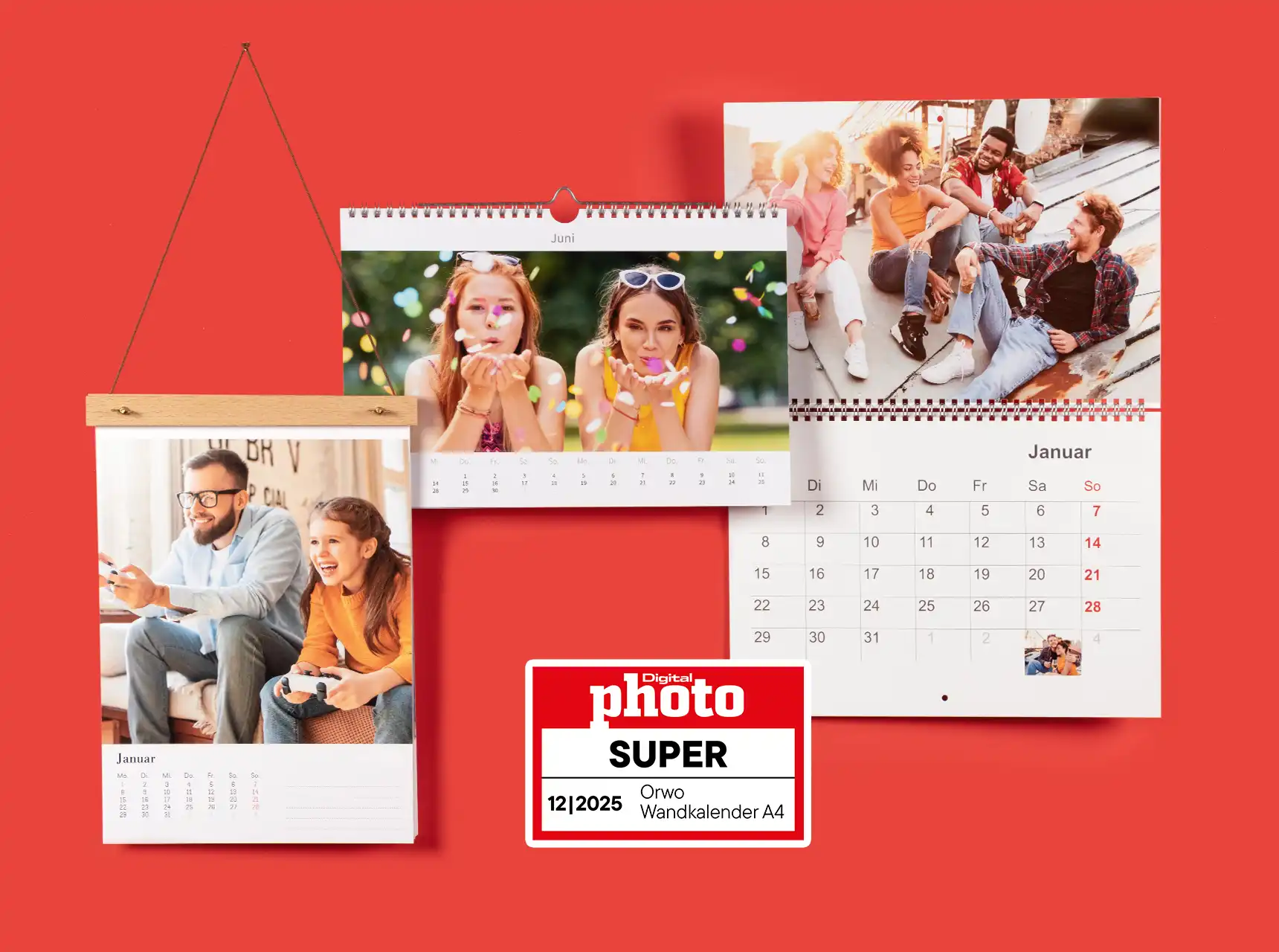 Deinen Wandkalender selbst gestalten – die perfekte Möglichkeit, um kostbare Erinnerungen mit Freunden und Familie  festzuhalten und gemeinsam Spaß zu haben.