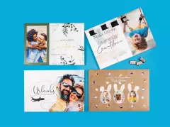 Runterzähl Kalender mit verschiedenen Designvorlagen zu besonderen Anlässen. Egal ob anstehender Urlaub, Geburtstag, Hochzeit oder Feiertage wie Ostern.